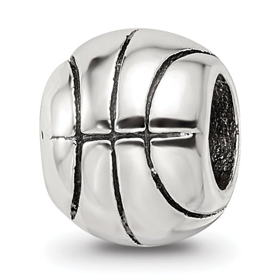 Reflection Beads Sterling Silver Reflections Basketball Bead