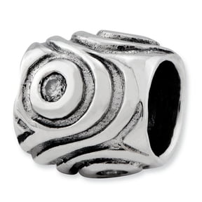 Reflection Beads Sterling Silver Reflections CZ Bead