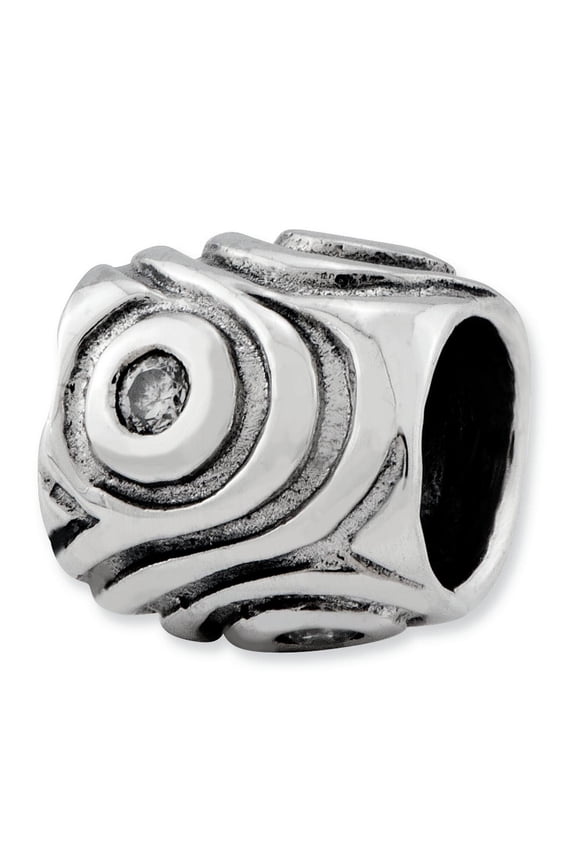 Sterling Silver Reflections CZ Bead