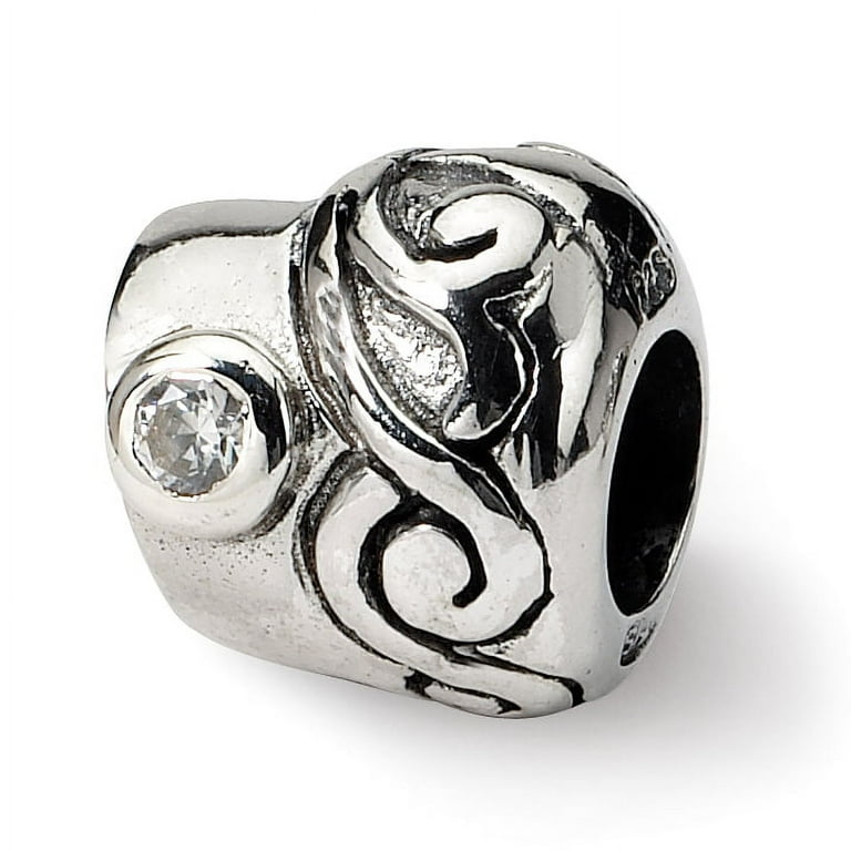 Reflection Beads Sterling Silver Reflections CZ Bead