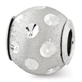 Reflection Beads Sterling Silver Reflections Diamond-cut Bead