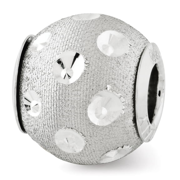 Reflection Beads Sterling Silver Reflections Diamond-cut Bead