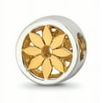 thumbnail image 1 of Reflection Beads Sterling Silver Reflections Gold-plated Flower Bead, 1 of 2