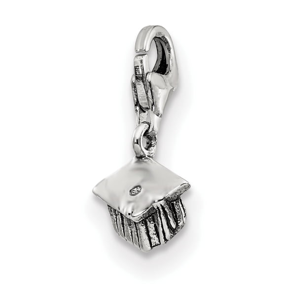 Reflection Beads Sterling Silver Reflections Graduation Cap Click-on for Bead