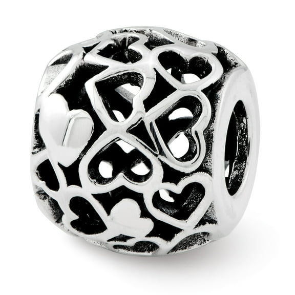 Reflection Beads Sterling Silver Reflections Hearts Bali Bead