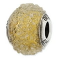 thumbnail image 1 of Sterling Silver Reflections Italian Olive Textured Glass Bead, 1 of 4