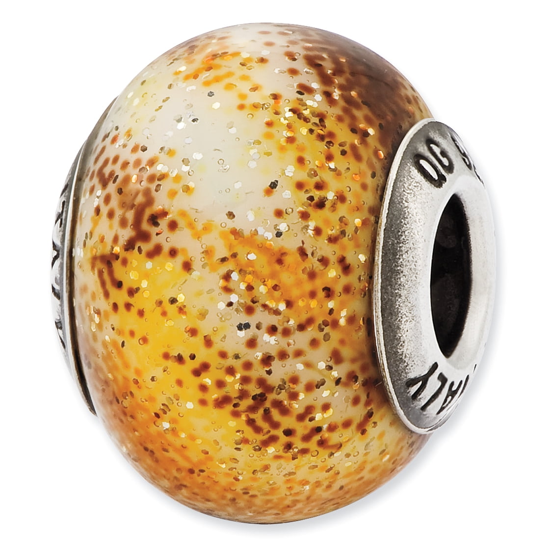 Reflection Beads Sterling Silver Reflections Italian Yellow & Brown ...