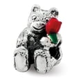 thumbnail image 1 of Reflection Beads Sterling Silver Reflections Kids Bear with Enameled Flower Bead, 1 of 3