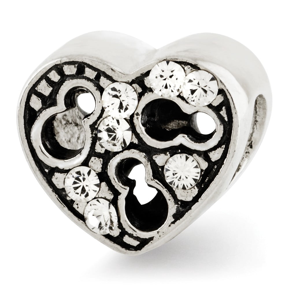 Reflection Beads Sterling Silver Reflections Kids Cut-out Heart ...