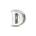 thumbnail image 1 of 925 Sterling Silver Polished Reflections SimStars Letter Name Personalized Monogram Initial D Bead Charm 7.27x6.36mm Wid, 1 of 2