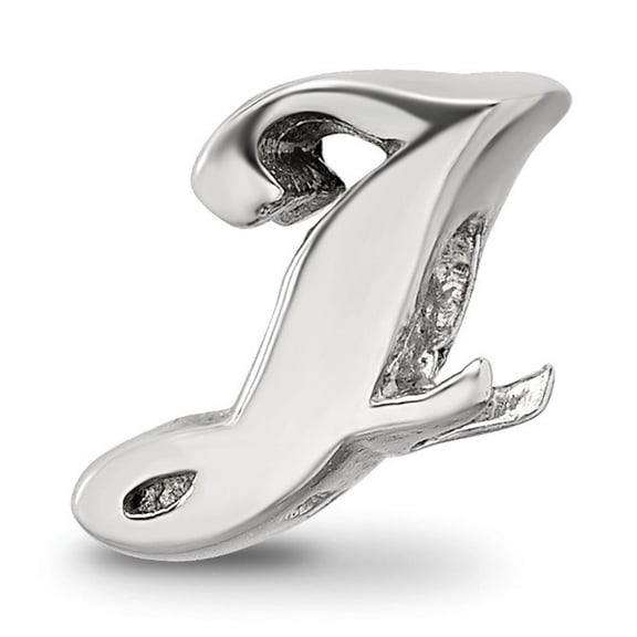 Reflection Beads Sterling Silver Reflections Letter J Script Bead