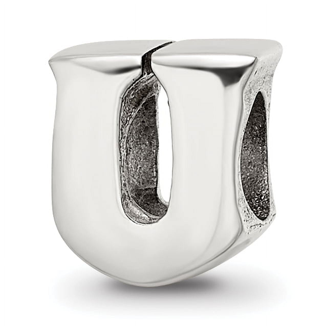 Reflection Beads Sterling Silver Reflections Letter U Bead