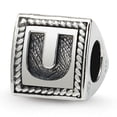 thumbnail image 1 of Reflection Beads Sterling Silver Reflections Letter U Triangle Block Bead, 1 of 3