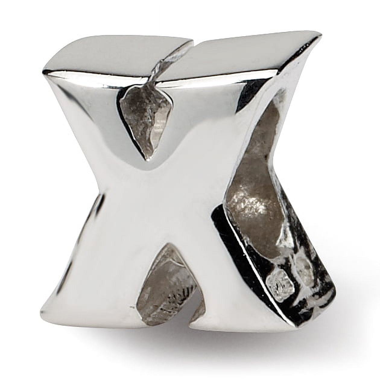 Reflection Beads Sterling Silver Reflections Letter X Bead