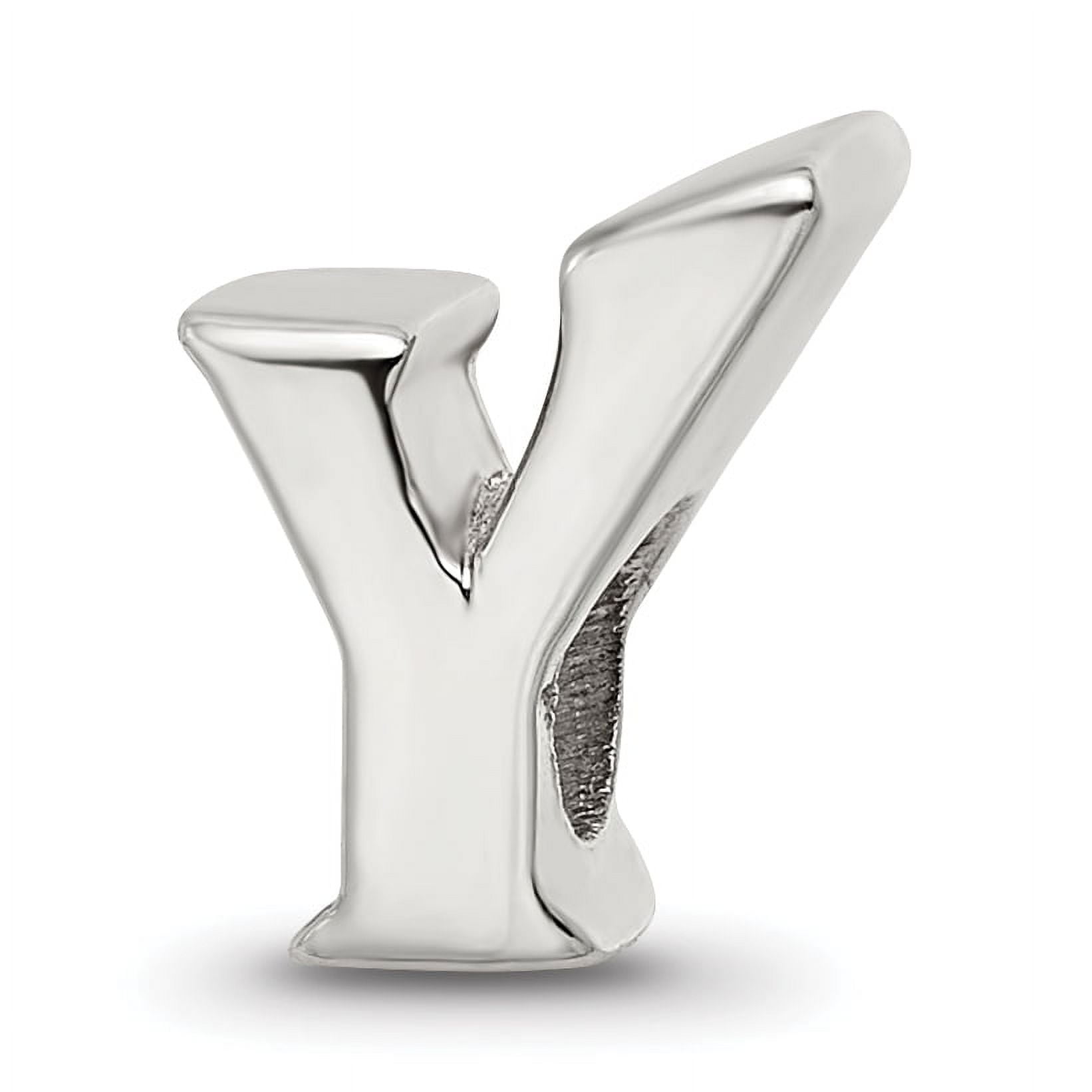 Reflection Beads Sterling Silver Reflections Letter Y Bead