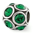 thumbnail image 1 of Reflection Beads Sterling Silver Reflections May Preciosa Crystal Bead, 1 of 2