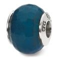 thumbnail image 1 of Reflection Beads Sterling Silver Reflections Medium Blue Quartz Stone Bead, 1 of 3