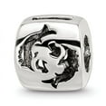 thumbnail image 1 of Reflection Beads Sterling Silver Reflections Pisces Zodiac Antiqued Bead, 1 of 4