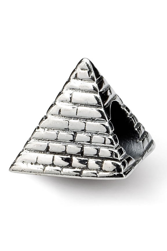 Sterling Silver Reflections Pyramid Bead