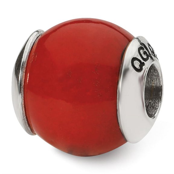 Reflection Beads Sterling Silver Reflections Red Quartz Stone Bead