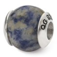 thumbnail image 1 of Reflection Beads Sterling Silver Reflections Sodalite Stone Bead, 1 of 3
