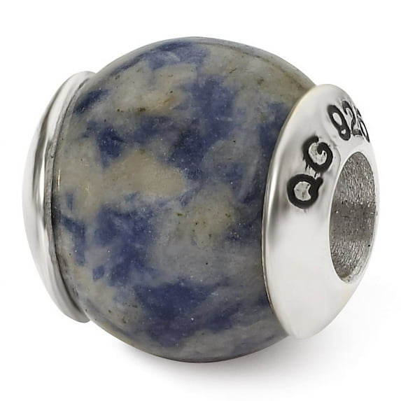 Reflection Beads Sterling Silver Reflections Sodalite Stone Bead