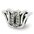 thumbnail image 1 of Reflection Beads Sterling Silver Reflections with Crystals Pav� Lotus Bead, 1 of 2
