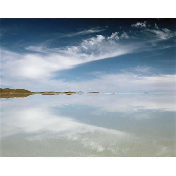 Reflection In Uyuni Salt Flat Poster Print - 16 x 12
