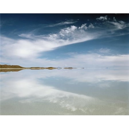 Reflection In Uyuni Salt Flat Poster Print - 32 x 24 - Large