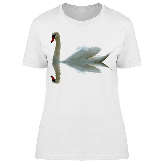 Reflection Of A Swan On Water T-Shirt Women -Image by Shutterstock, Female Small
