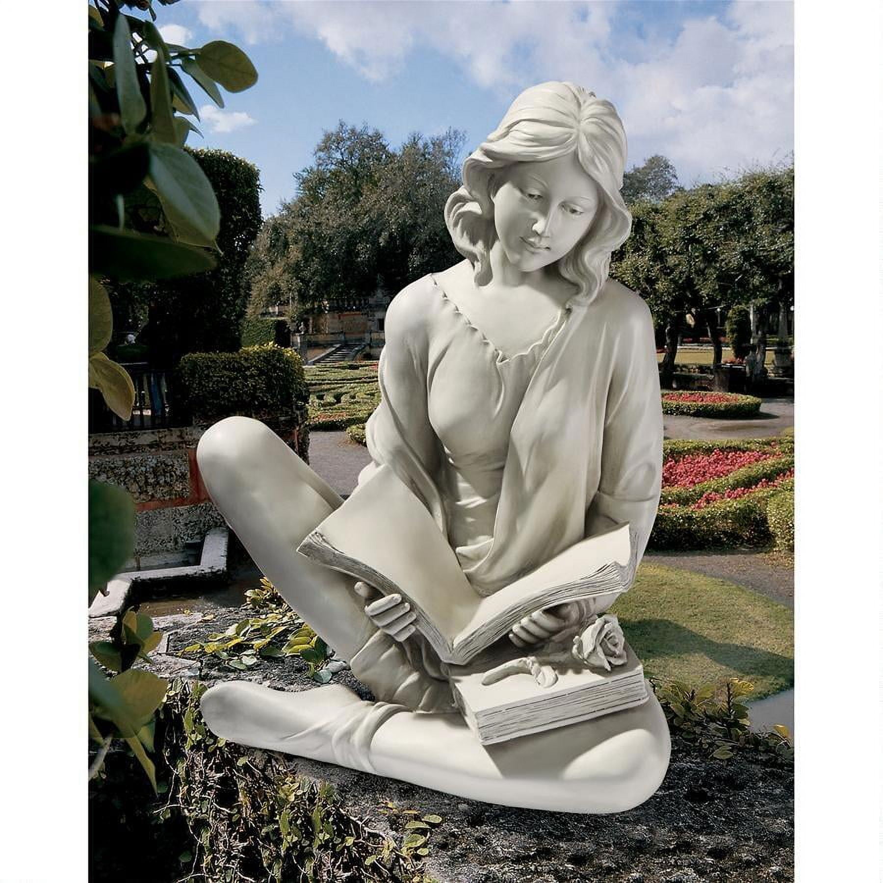 Reflection Reader Garden Girl Statue