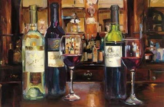 Reflection of Wine Canvas Art - Marilyn Hageman (12 x 18)