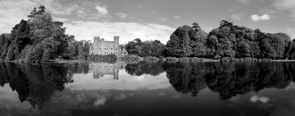 Reflection of a castle in water Johnstown Castle County Wexford Republic of Ireland Canvas Art - Panoramic Images (6 x 15)