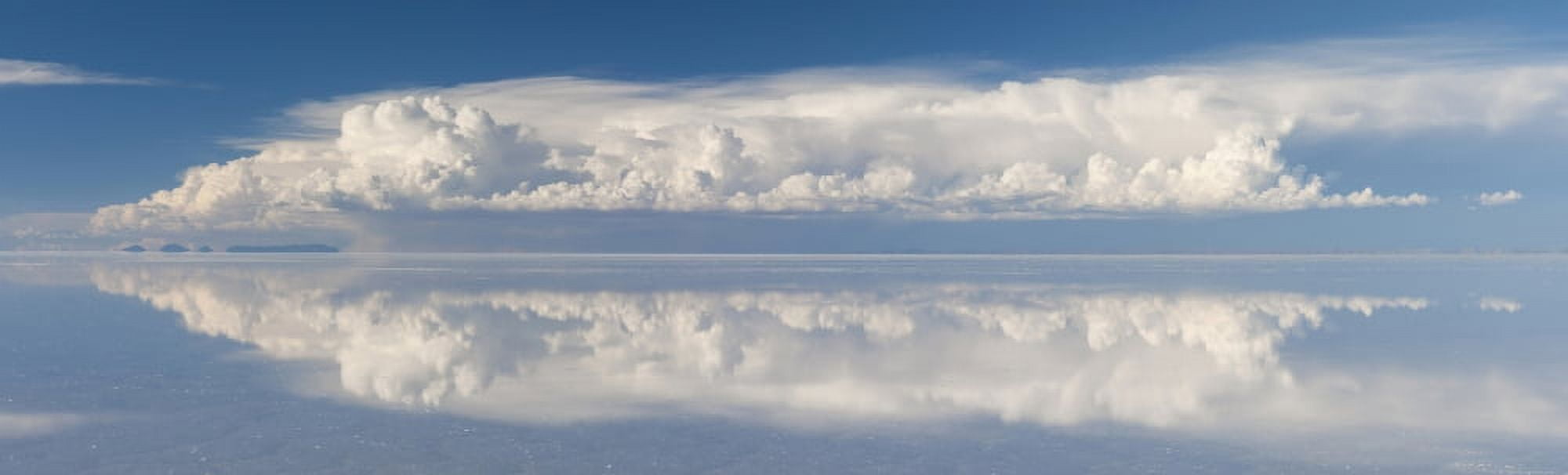 Reflection of clouds in a lake Salar de Uyuni Uyuni Bolivia Canvas Art - Panoramic Images (36 x 12)