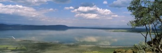 Reflection of clouds in water Lake Nakuru Lake Nakuru National Park Great Rift Valley Kenya Canvas Art - Panoramic Images (36 x 12)