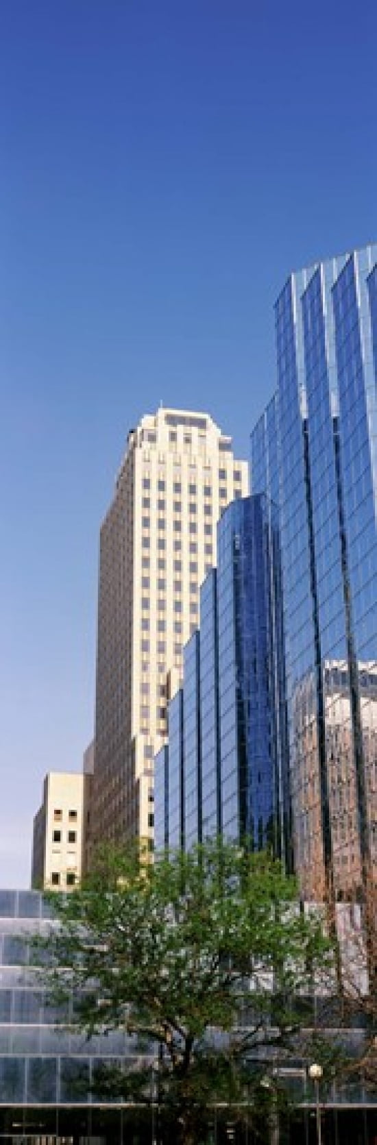 Reflection on BMO Bank building Oklahoma City Oklahoma USA Canvas Art - Panoramic Images (36 x 12)