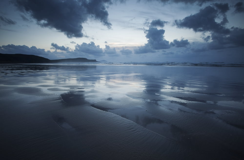Reflection on Tra Mor Beach near Dunfanaghy County Donegal Ireland Canvas Art - Peter McCabe Design Pics (19 x 12)