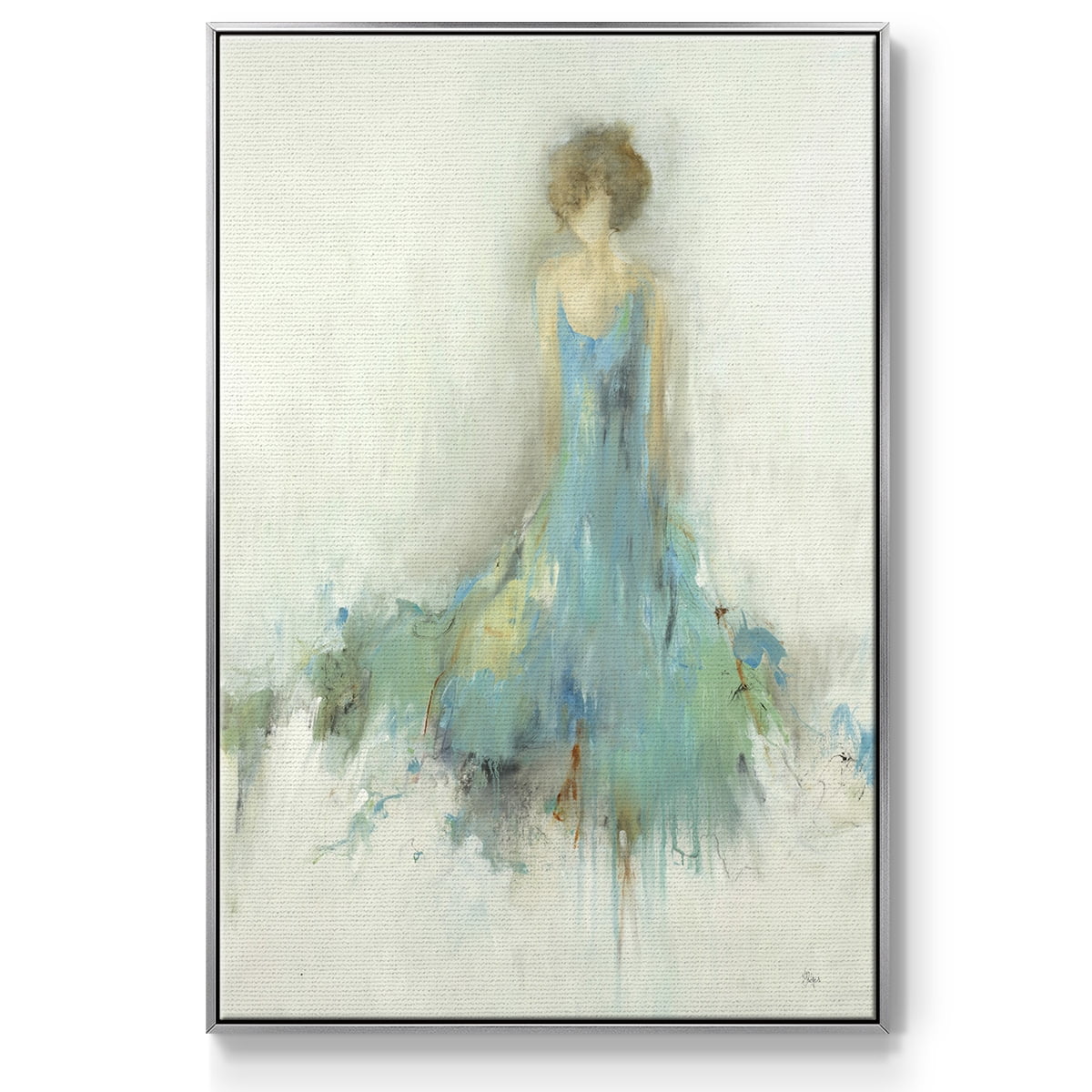 Reflection on You Framed Premium Gallery Wrapped Canvas - Ready to Hang - 17 x 25 - Silver Floating Frame