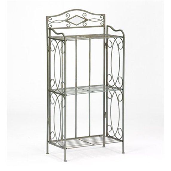 Southern Enterprises Reflections 3-Tier Rack-Material:Metal,Size:19.25"W x 10.5"L x 39.75"H