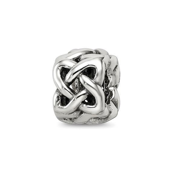 Reflections 925 Sterling Silver Celtic Knot Bead 10 x 7 mm.