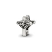 Reflections 925 Sterling Silver Kids Angel Cross Bead 7 x 6 mm.