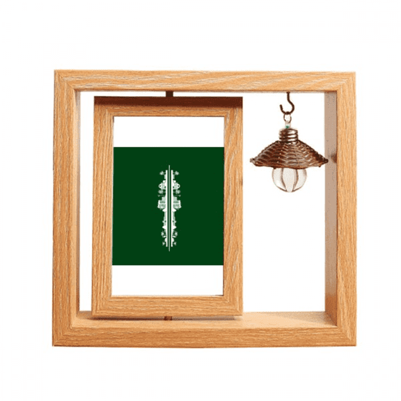 Reflections Humanistic Symbolize Urban Landscape Architecture Wooden Rotating Picture Photo Frame 4x6