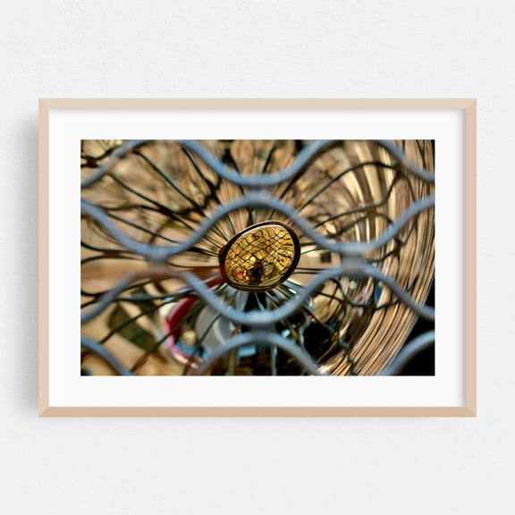 Reflections Through the Lens - Manhattan New York Photography Abstract Geometric Industrial Modern Art Pattern Surrealism Psychedelic Oak Framed Wall Art Print 5 x 7 inches