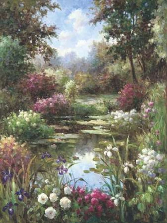 Reflections Of Spring Canvas Art - Vera Oxley (18 x 24)
