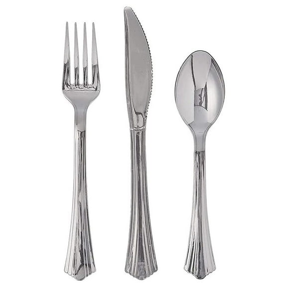 Reflections Plastic Silverware, 160 Pieces