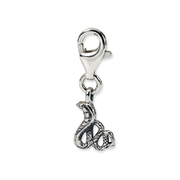 Reflections Sterling Silver Snake Click-on / Lobster Clasp for Bead / Charm Bracelets