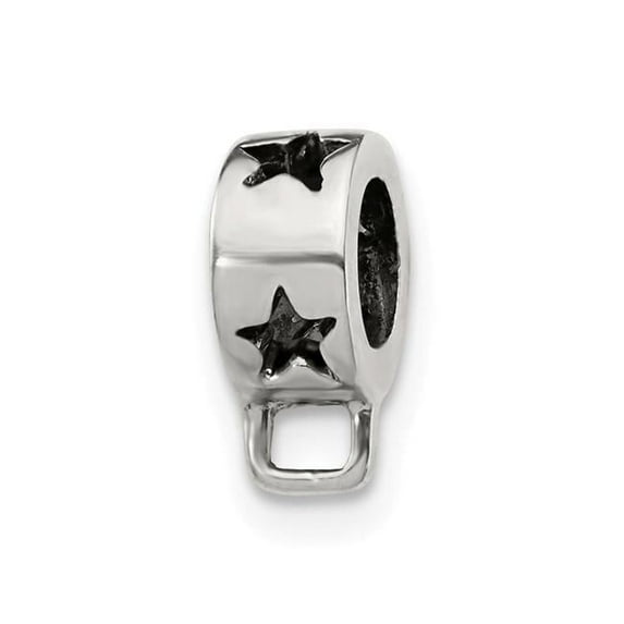 Reflection Beads Sterling Silver Reflections Star w/Loop for Click-on Bead
