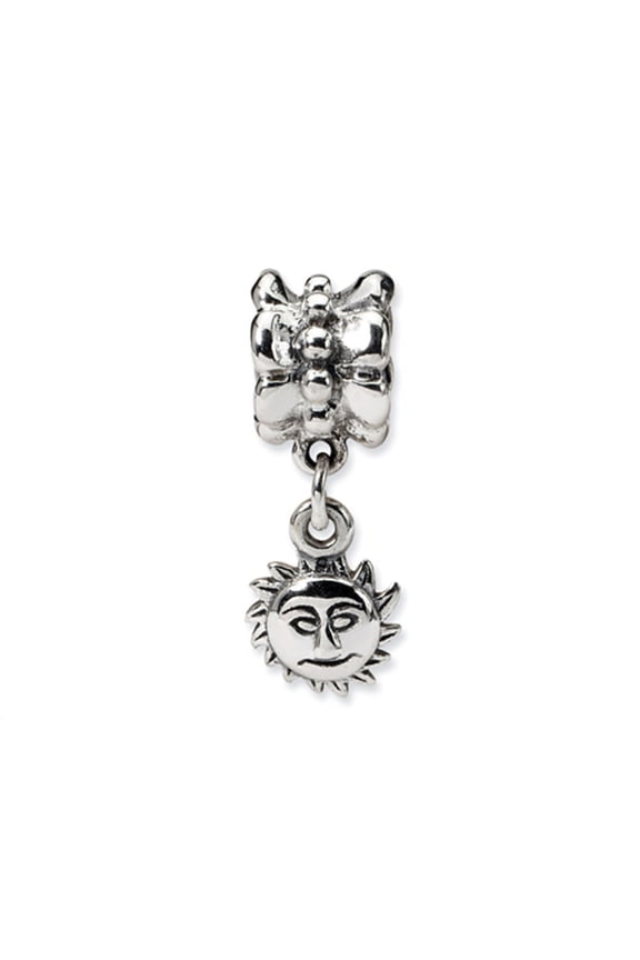 Sterling Silver Sun Dangle Bead / Charm