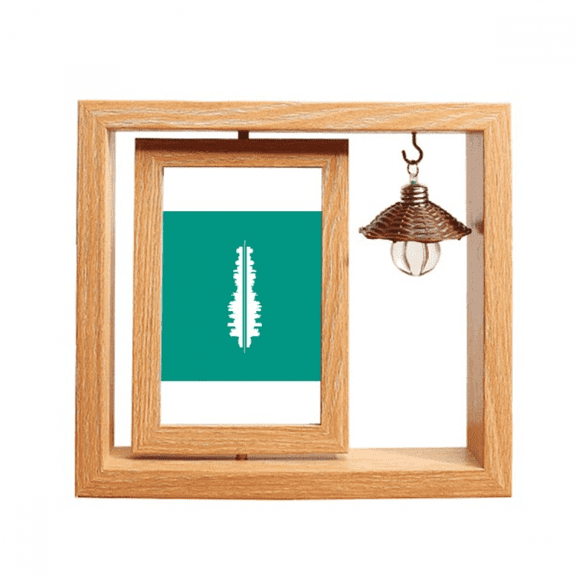 Reflections Urban Landscape Architectural Signs Wooden Rotating Picture Photo Frame 4x6
