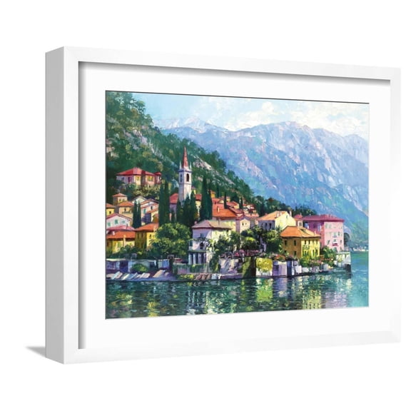 Reflections of Lake Como Framed Art Print by Howard Behrens, 16" x 12", Sold by Art.com
